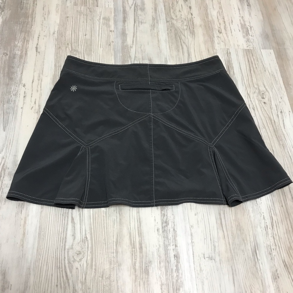 Athleta Gray Athletic Skirt 10P - Picture 3 of 6